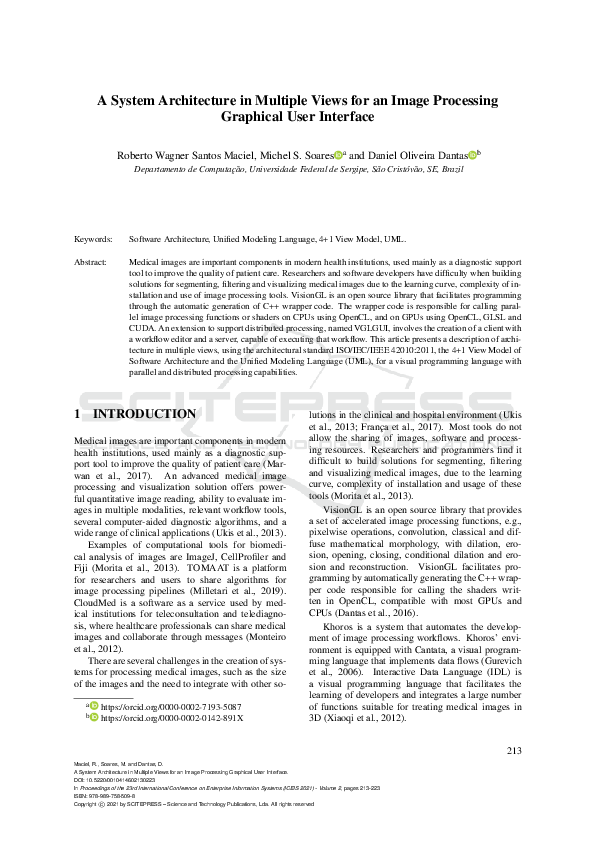 (PDF) A System Architecture in Multiple Views for an Image Processing ...