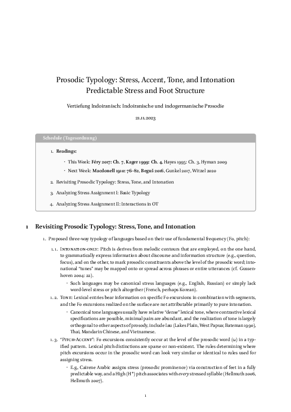 (PDF) Prosodic Typology: Stress, Accent, Tone, and Intonation ...