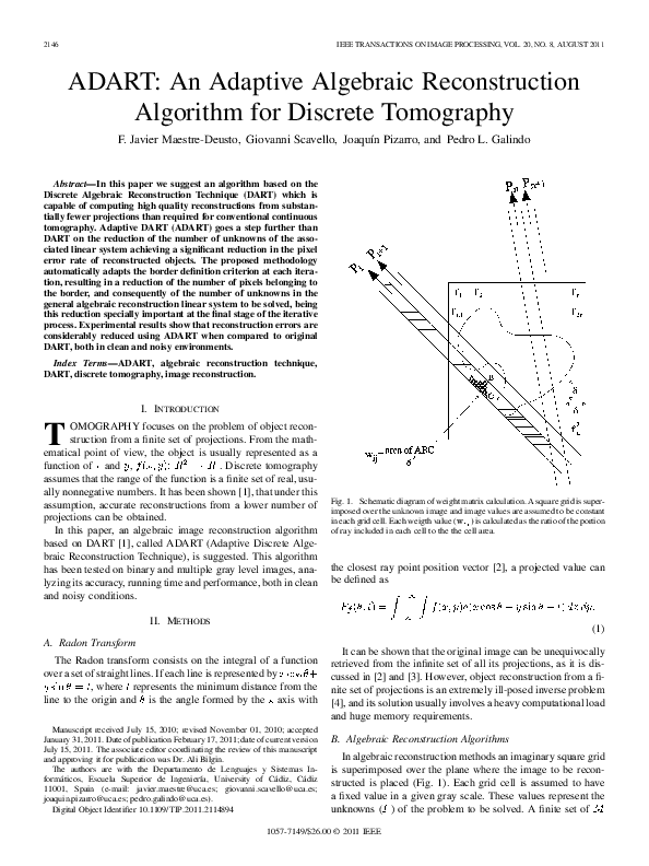 (PDF) ADART: An Adaptive Algebraic Reconstruction Algorithm for ...