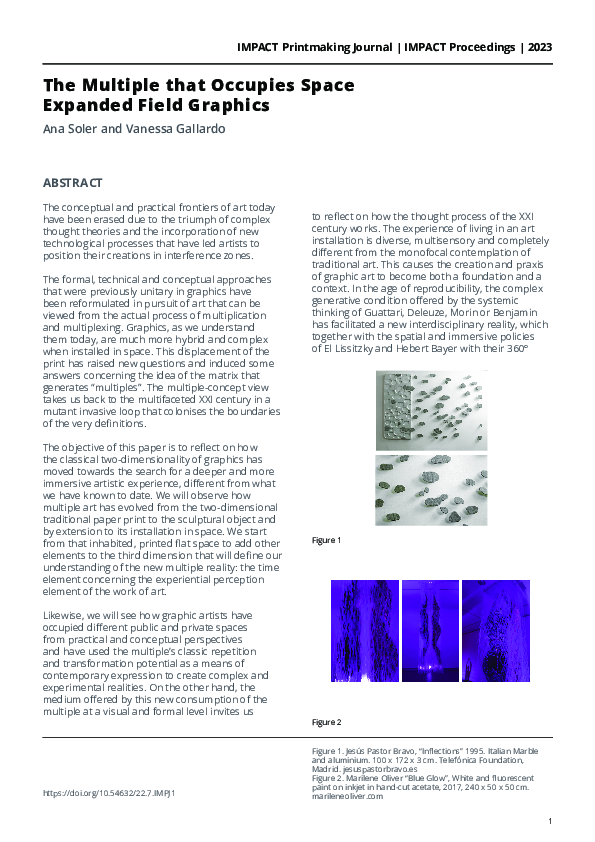 (PDF) The Multiple that Occupies Space Expanded Field Graphics