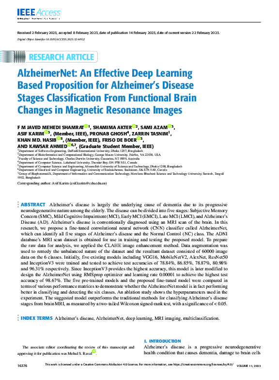 (PDF) AlzheimerNet: An Effective Deep Learning Based Proposition for ...