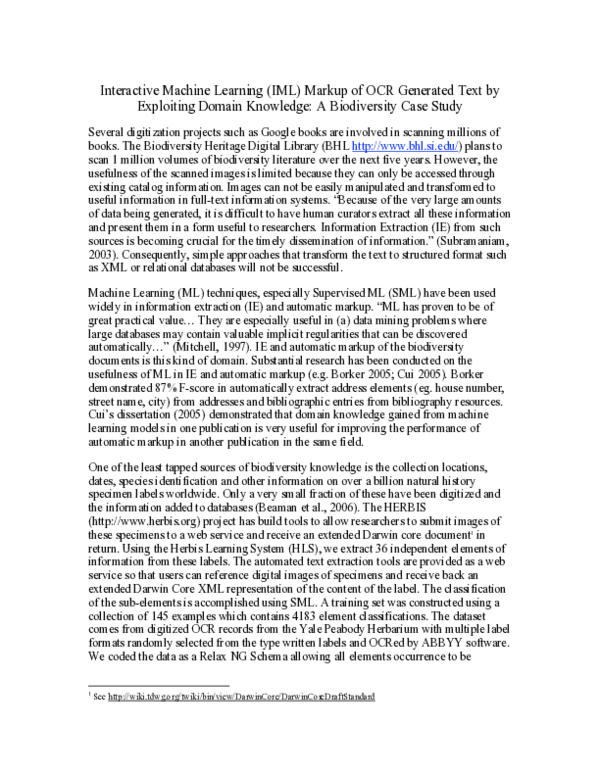 (PDF) Interactive Machine Learning (IML) Markup of OCR Generated Text ...