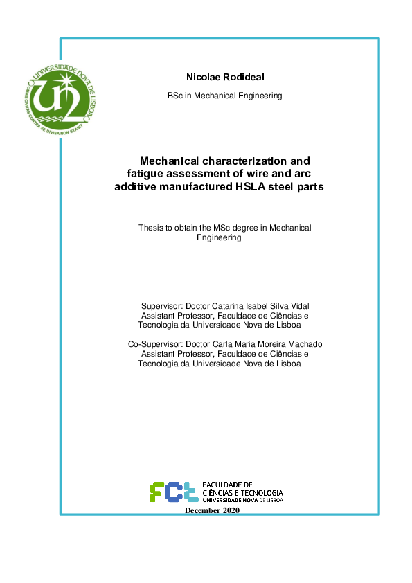 (PDF) Mechanical characterization and fatigue assessment of wire and ...