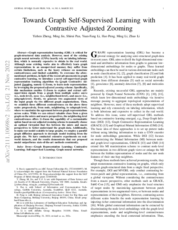 (PDF) Toward Graph Self-Supervised Learning With Contrastive Adjusted ...