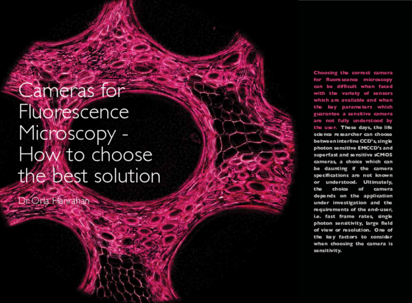 (PDF) Cameras for Fluorescence Microscopy