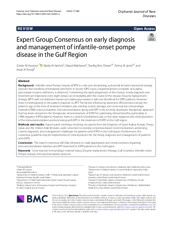 (PDF) Expert Group Consensus on early diagnosis and management of ...