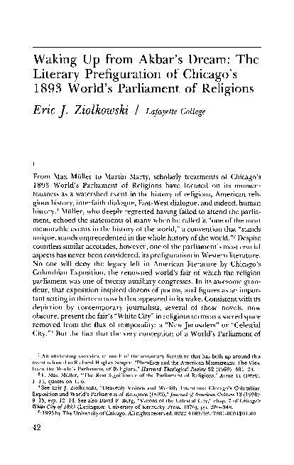 (PDF) Waking up from Akbar's Dream: The Literary Prefiguration of ...