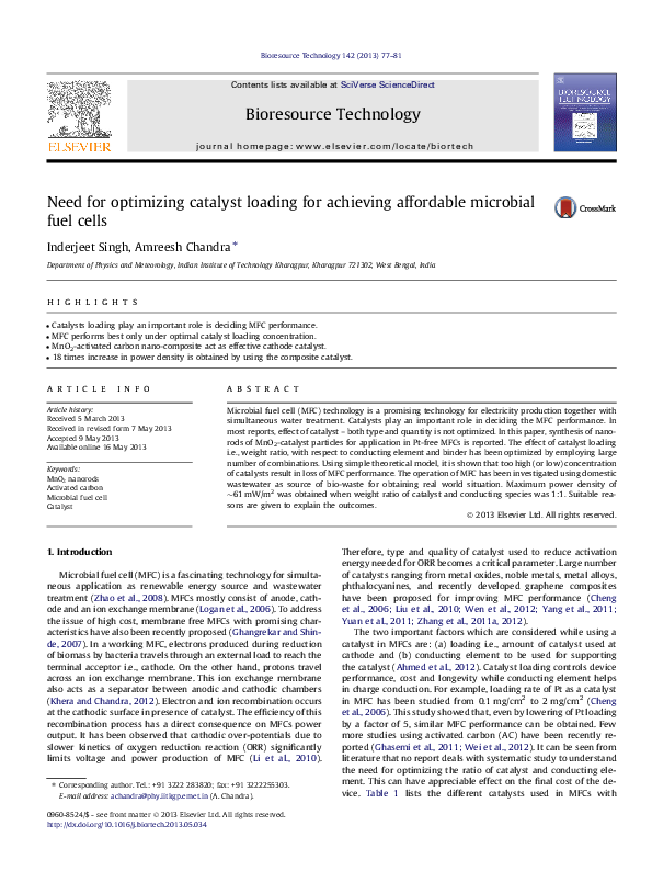 (PDF) Need for optimizing catalyst loading for achieving affordable ...