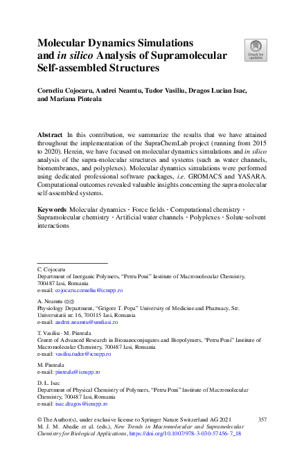 (PDF) Molecular Dynamics Simulations and in silico Analysis of ...