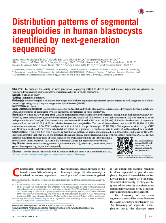 (PDF) Distribution patterns of segmental aneuploidies in human ...