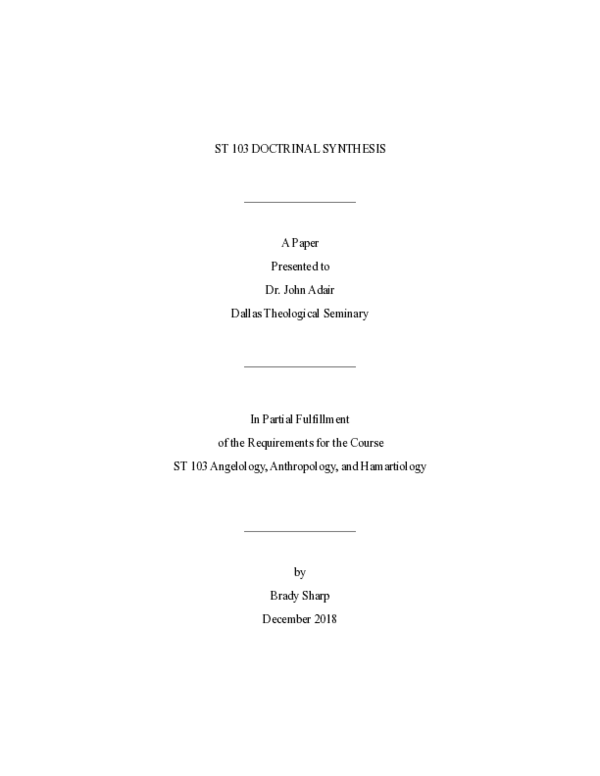 (PDF) ST 103 Doctrinal Synthesis