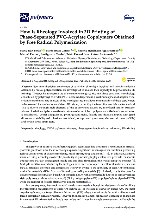 (PDF) How Is Rheology Involved in 3D Printing of Phase-Separated PVC ...