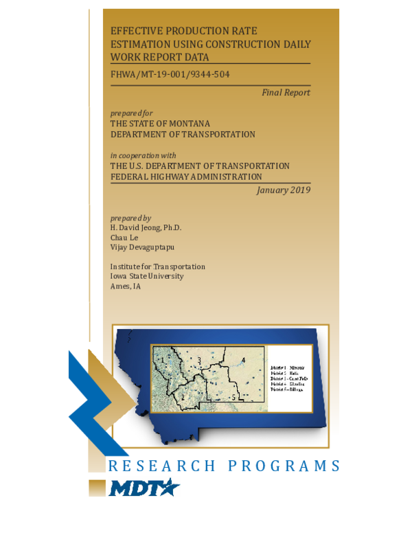 (PDF) Effective Production Rate Estimation Using Construction Daily ...