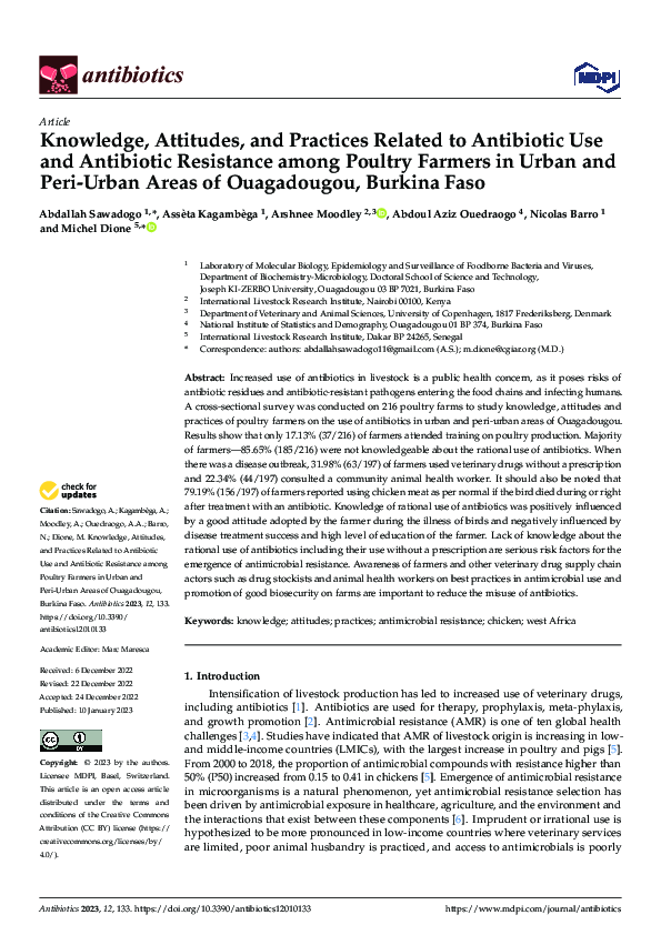 (PDF) Knowledge, Attitudes, and Practices Related to Antibiotic Use and ...