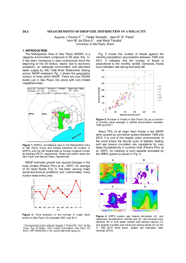 (PDF) Measurements of Drop Size Distribution in a Megacity