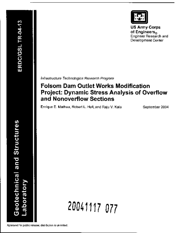 (PDF) Folsom Dam Outlet Works Modification Project: Dynamic Stress ...