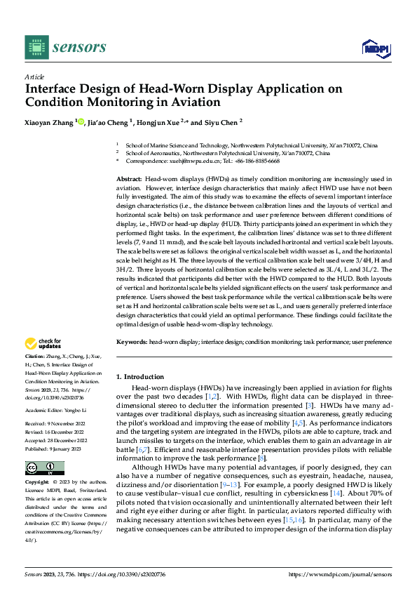 (PDF) Interface Design of Head-Worn Display Application on Condition ...