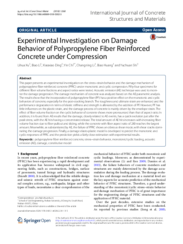 (PDF) Experimental Investigation on Damage Behavior of RC Shear Walls
