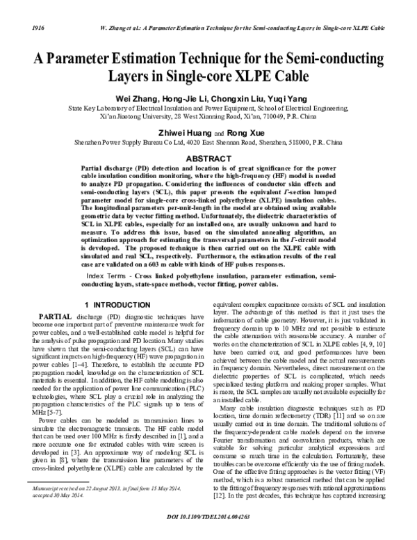 (PDF) Parameter estimation technique for the semi-conducting layers in ...
