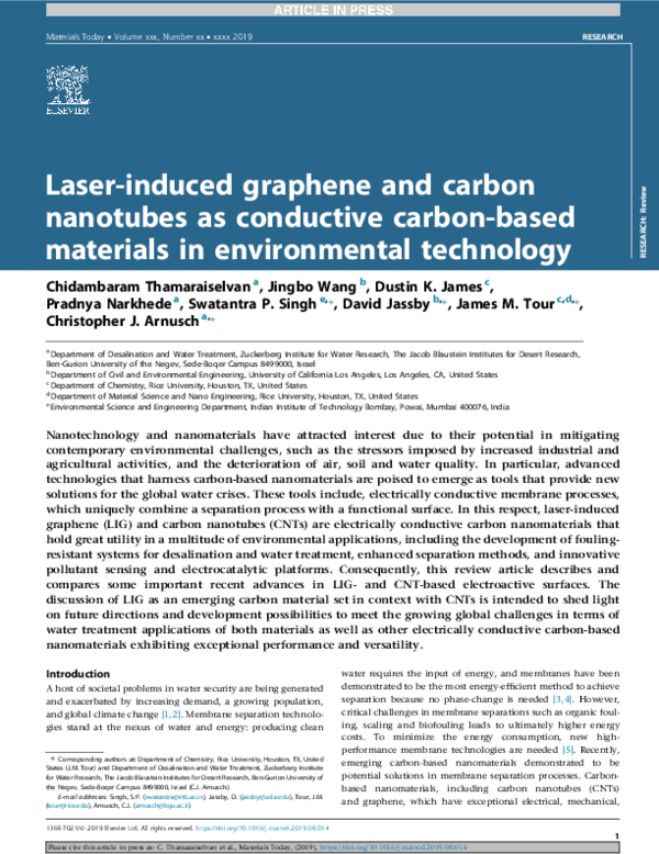 (PDF) Laser-induced graphene and carbon nanotubes as conductive carbon ...