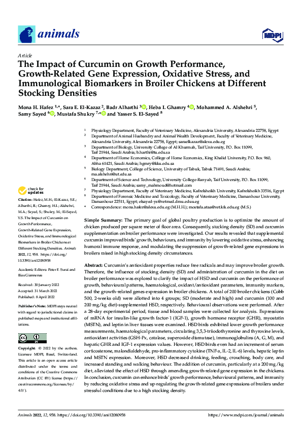 (PDF) The Impact of Curcumin on Growth Performance, Growth-Related Gene ...