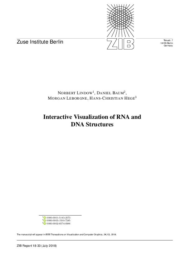 (PDF) Interactive Visualization of RNA and DNA Structures