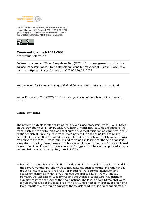 (PDF) Water Ecosystems Tool (WET) 0.1.0 a new generation of flexible