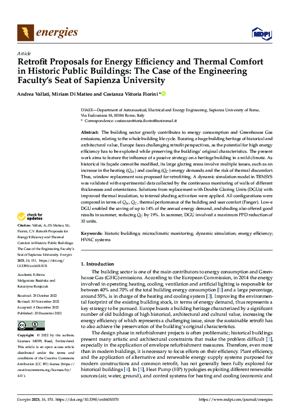 (PDF) Retrofit Proposals for Energy Efficiency and Thermal Comfort in ...