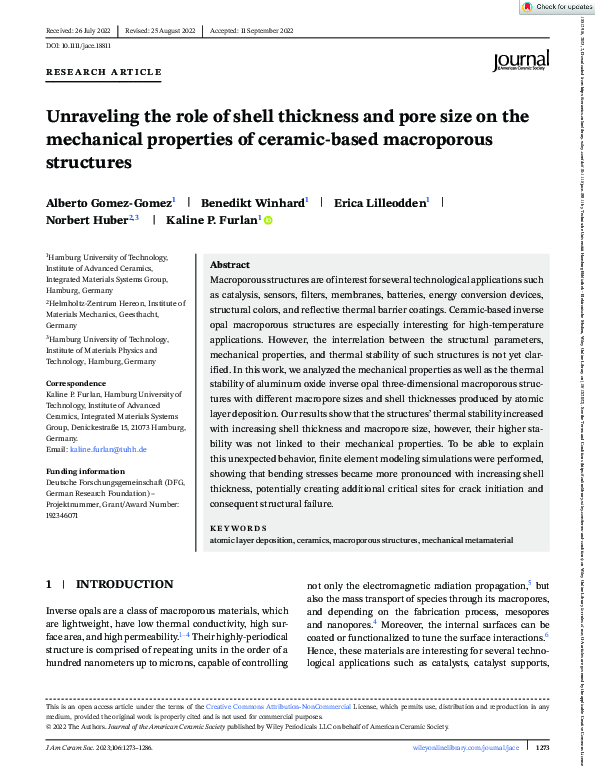 (PDF) Unraveling the role of shell thickness and pore size on the ...
