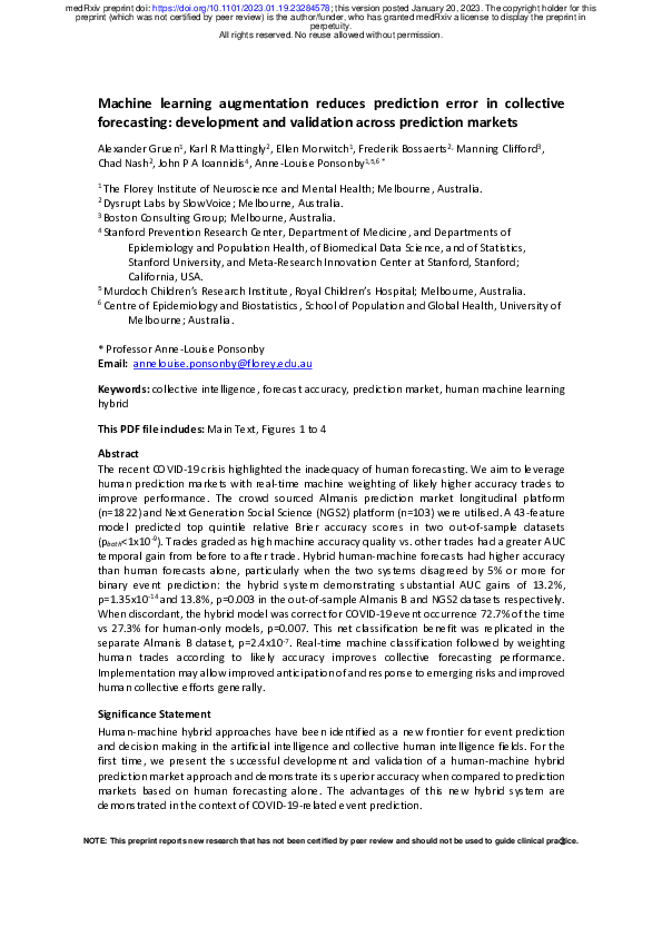 (PDF) Machine learning augmentation reduces prediction error in ...