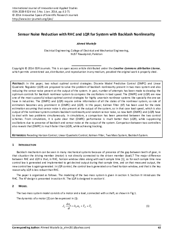 (PDF) Reduced Order Observer Design with DMPC and LQR for System with ...