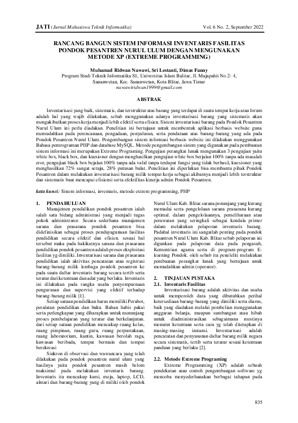 (PDF) Rancang Bangun Sistem Informasi Inventaris Fasilitas Pondok ...