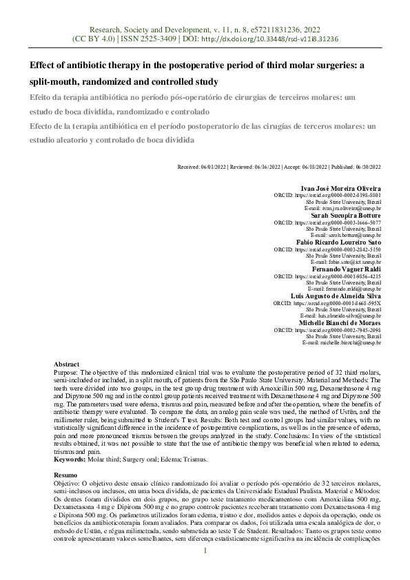 (PDF) Effect of antibiotic therapy in the postoperative period of third ...