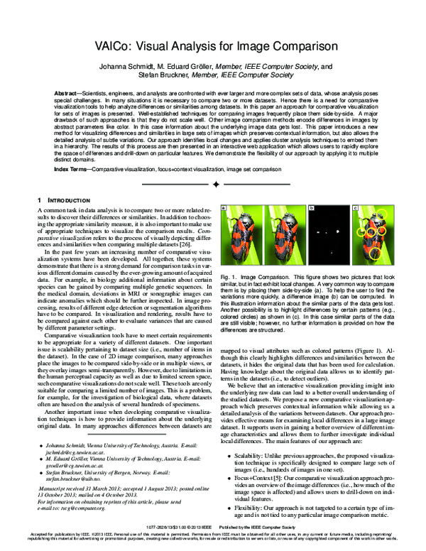 (PDF) VAICo: Visual Analysis for Image Comparison