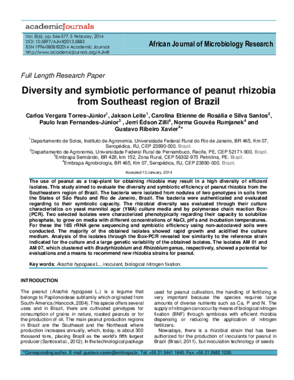 (PDF) African Journal of Microbiology Research