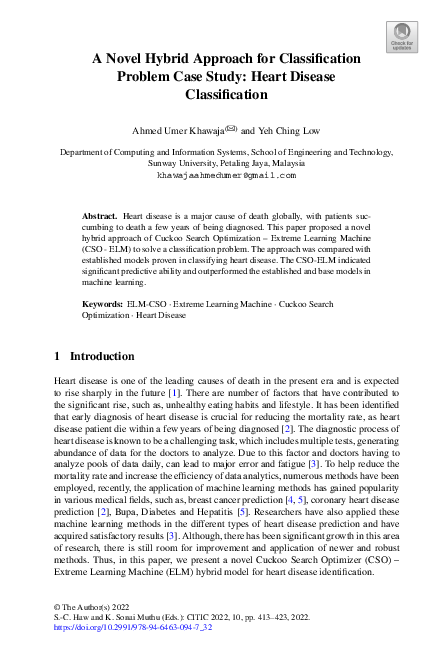 (PDF) A Novel Hybrid Approach for Classification Problem Case Study ...