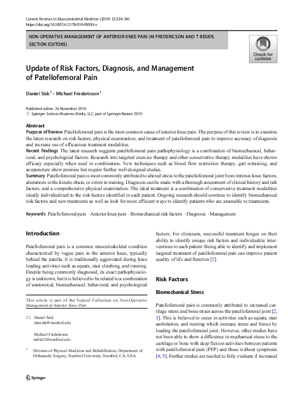 (PDF) Update of Risk Factors, Diagnosis, and Management of ...