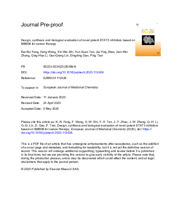 (PDF) Design, synthesis and biological evaluation of Bombesin ...