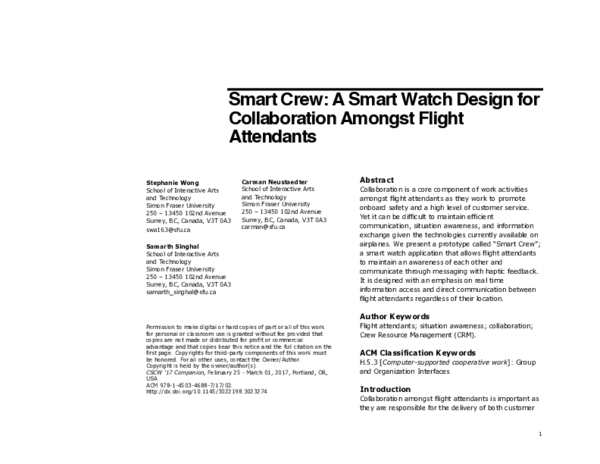(PDF) Smart Crew