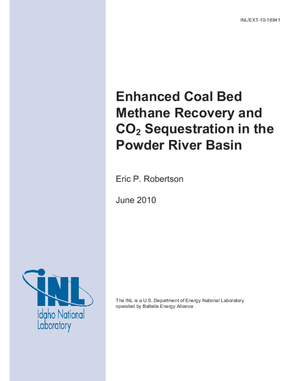 (PDF) Enhanced Coal Bed Methane Recovery and CO2 Sequestration in the ...