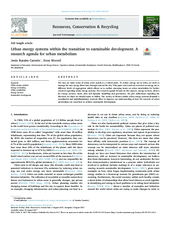 (PDF) Urban energy systems within the transition to sustainable ...