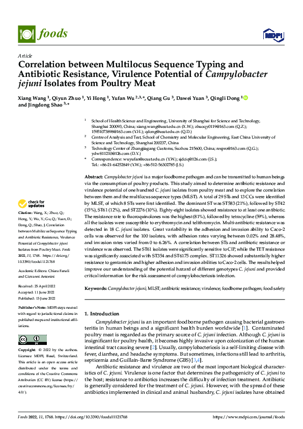 (PDF) Correlation between Multilocus Sequence Typing and Antibiotic ...