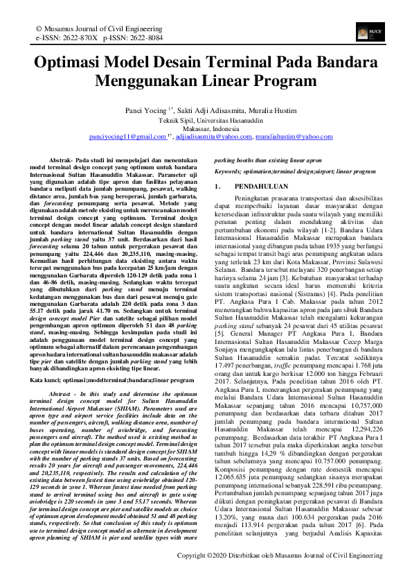 (PDF) Optimasi Model Desain Terminal Pada Bandara Menggunakan Linear ... image.