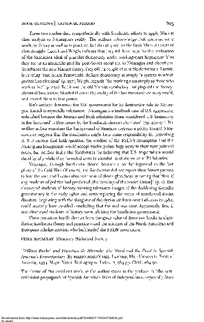  PDF William Burke And Francisco De Miranda The Word And The Deed In Spanish America s 