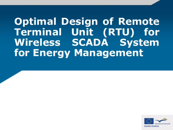 (PDF) Optimal Design of Remote Terminal Unit (RTU) for Wireless SCADA ...