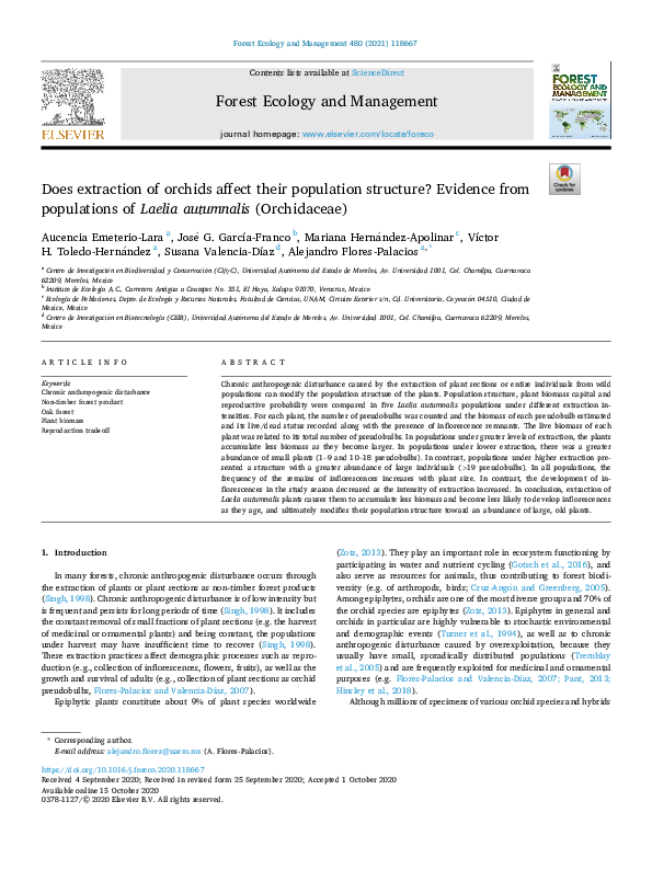 (PDF) Does extraction of orchids affect their population structure ...