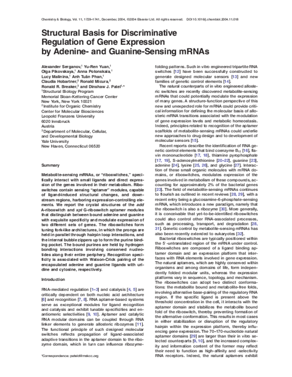 (PDF) Structural Basis for Discriminative Regulation of Gene Expression ...