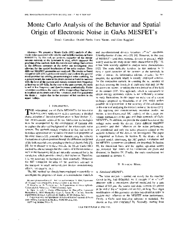 (PDF) Monte Carlo analysis of the behavior and spatial origin of ...
