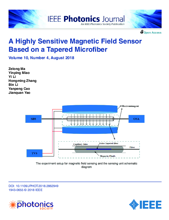 (PDF) Highly sensitive magnetic field sensor based on microfiber ...