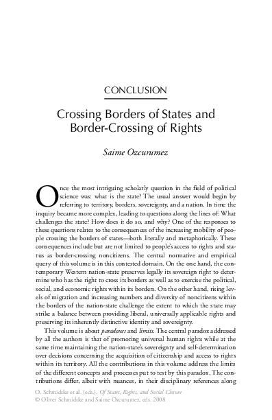 (PDF) Of States, Rights, and Social Closure